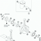 250 XC ENGINE Коленвал и поршень