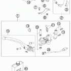 990 SUPER DUKE ANTHRAZIT USA CHASSIS Главный цилиндр тормозной