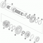 690 LC4 USA ENGINE Трансмиссия-ведомый вал