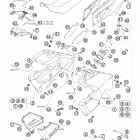 990 ADVENTURE BLACK ABS USA CHASSIS Бак,сидение