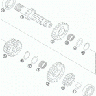 450 XC-W ENGINE Трансмиссия-ведомый вал