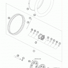 990 ADVENTURE BLACK ABS USA CHASSIS Переднее колесо