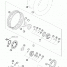 990 ADVENTURE BLACK ABS USA CHASSIS Заднее колесо