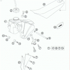 50 SX JUNIOR CHASSIS Топливный бак , сидение