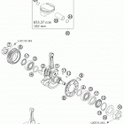 690 LC4 USA ENGINE Коленвал и поршень