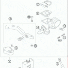 50 SX  CHASSIS Главный цилиндр тормозной