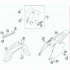 250 XCF-W CHASSIS Обтекатель , крылья