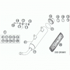 250 XC CHASSIS Exhaust silencer
