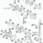 250 XCF-W ENGINE Газо-распределительный механизм