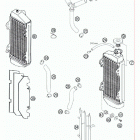 250 XCF-W ENGINE Система охлаждения