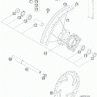 105 SX CHASSIS Переднее колесо