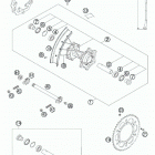 525 XC CHASSIS Заднее колесо
