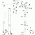 950 SUPERMOTO BLACK USA CHASSIS Telescopic fork