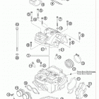 400 XC-W -EXC ENGINE Головка цилиндра