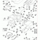 990 ADVENTURE ORANGE ABS USA CHASSIS Бак,сидение