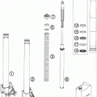 950 SUPERMOTO BLACK USA CHASSIS Вилка