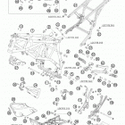 990 ADVENTURE BLACK ABS USA CHASSIS Frame, sub frame,