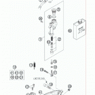 250 XCF-W CHASSIS Тормозной цилиндр задний