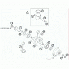 105 SX ENGINE Коленвал и поршень