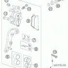 525 XC CHASSIS Передний тормозной суппорт