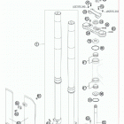 105 SX CHASSIS Передняя вилка