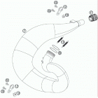 250 XC CHASSIS Глушитель