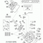 990 SUPERDUKE USA ENGINE Головка цилиндра передняя