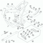 50 MINI ADVENTURE CHASSIS Рама , задняя подножка