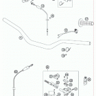 200 XC CHASSIS Handlebar, c ontrols
