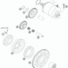 525 XC ENGINE Электрический стартер
