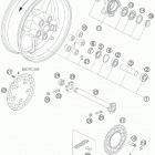 990 SUPER DUKE ANTHRAZIT USA CHASSIS Заднее колесо