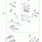 990 ADVENTURE ORANGE ABS USA CHASSIS Главный цилиндр тормозной