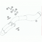 525 XC CHASSIS Выпускной коллектор