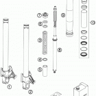 990 SUPER DUKE BLACK USA CHASSIS Вилка