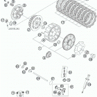 250 XC ENGINE Сцепление