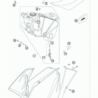 450 XC CHASSIS Fuel tank, seat