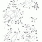 990 SUPER DUKE ANTHRAZIT USA CHASSIS Бак,сидение
