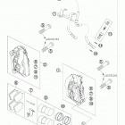 990 SUPER DUKE ANTHRAZIT USA CHASSIS Передний тормозной суппорт