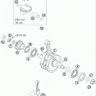 250 SX-F ENGINE Коленвал и поршень