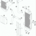 105 SX ENGINE Система охлаждения