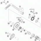 400 XC-W -EXC ENGINE Кик стартер