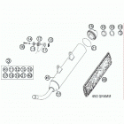 300 XC-W CHASSIS Exhaust silencer