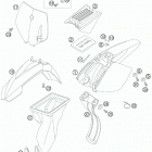 50 SX JUNIOR CHASSIS Обтекатель , крылья