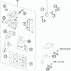 950 SUPERENDURO R CHASSIS Передний тормозной суппорт