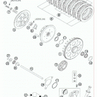 525 XC ENGINE Сцепление