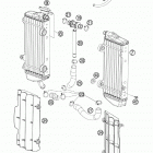 505 SX-F ENGINE Система охлаждения