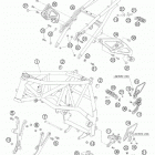 990 SUPER DUKE ANTHRAZIT USA CHASSIS Frame, sub frame