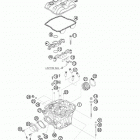 505 SX-F ENGINE Головка цилиндра