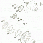 525 XC-G RACING USA ENGINE Starter    part number