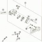 525 EXC-G RACING USA CHASSIS Задний суппорт тормозной